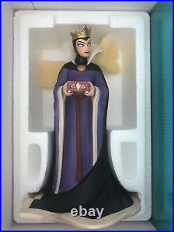 Disney Wdcc Snow White 60th Anniversary Evil Queen Box & Coa