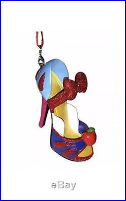 Disney World, Retired Signature Evil Queen Shoe Hat Ornament Snow White Lot Of 4