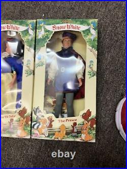 Disney's Snow White, Evil Queen And Prince 11.5 Jointed Dolls in original boxes