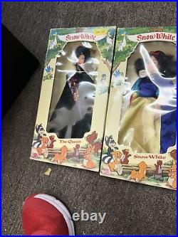 Disney's Snow White, Evil Queen And Prince 11.5 Jointed Dolls in original boxes