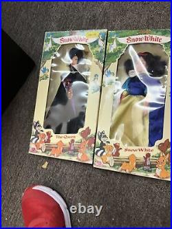 Disney's Snow White, Evil Queen And Prince 11.5 Jointed Dolls in original boxes