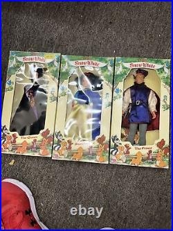 Disney's Snow White, Evil Queen And Prince 11.5 Jointed Dolls in original boxes