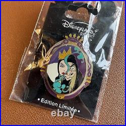 Disneyland Paris Snow White Evil Queen Mirror Pin LE 3D Mystery Pins Villains