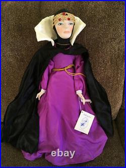 Dolls By Jerri Evil Queen The Disney Collection Snow White Porcelain 20 Mint