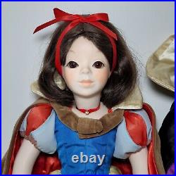 Dolls by Jerri 1983 Disney Snow White, Prince, Evil Queen 20 Porcelain Doll Lot