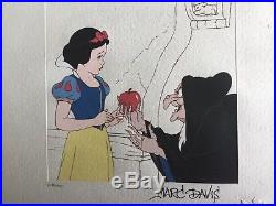 EVIL QUEEN Snow White & The Seven Dwarfs Disney Etching Print SIGNED MARC DAVIS
