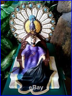 EVIL QUEEN WDCC DISNEY LTD. FIGURINE, ENTHRONED EVIL FROM SNOW WHITE, withCOA, CARD