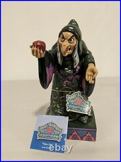 Enesco Jim Shore Disney Evil Queen Hag Witch TAKE A BITE Snow White Figurine
