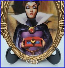 Evil Queen Ceramic Gold Trimmed Plate Hand Numbered Limited Edition #31 WDC