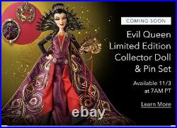 Evil Queen LE DOLL & PIN Midnight Masquerade Disney Designer, Snow White