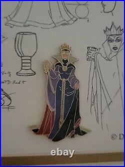 Evil Queen Model sheet, LE pin set Framed
