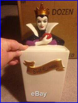 Evil Queen Snow White Disney Villains Cookie Jar Canister