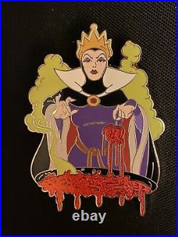 Evil Queen Snow White Paint Drip Villains Pin Disney Shopping LE 300 Jumbo Apple