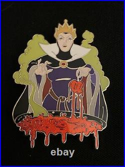 Evil Queen Snow White Paint Drip Villains Pin Disney Shopping LE 300 Jumbo Apple