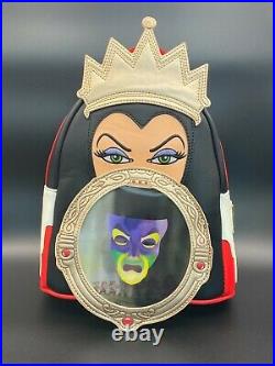 FunKon 2021 Disney Snow White with Pin & Loungefly Evil Queen Mini Backpack Bundle