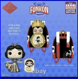 FunKon 2021 Exclusive Bundle Disney Snow White Funko Pop! And Evil Queen Cosplay