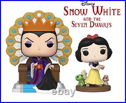 Funko POP! Disney Snow White 1019 with Cover & Evil Queen 1088 NEW