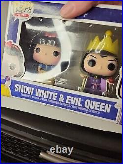 Funko Pop Minis Snow White and Evil Queen Figures #06 Rare! BOX DAMAGE