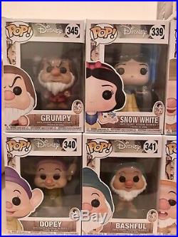 Funko Pop Snow White Set 11 Chase The 7 Dwarfs & Witch And Evil Queen! Brand New
