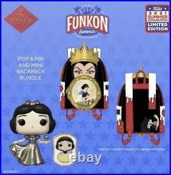 Funko X Loungefly Snow White Evil Queen Backpack Funkon 2021 Exclusive In Hand