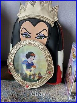 Funkon 2021 Bundle Snow White Evil Queen Loungefly Mini Backpack With Pop & Pin