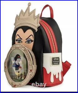 Funkon 2021 Loungefly Snow White Evil Queen Mini Backpack funko Disney in hand