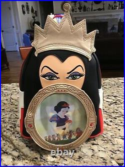 Funkon Evil Queen Loungefly Mini Backpack with Snow White Funko Pop IN HAND