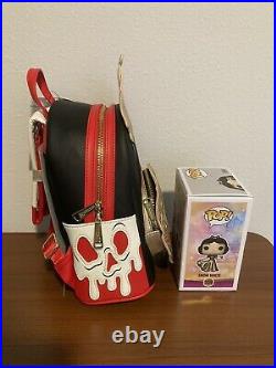 Funkon Evil Queen Loungefly Mini Backpack with Snow White Funko Pop IN HAND