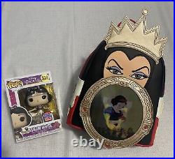 Funkon Evil Queen Loungefly Mini Backpack with Snow White Funko Pop NEW