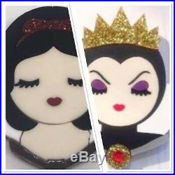 Genuine Baccurelli Snow White & Evil Queen Brooch Set & Deer Arrow Apple