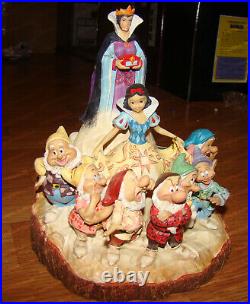 JIm Shore, Carved by Heart SNOW WHITE, 7-Dwarfs, Evil Queen (4023573) Disney