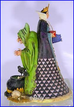 Jim Shore Disney Snow White Evil Queen & Hag Wicked 2 Sided 4005218 Retired New
