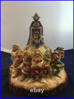 Jim Shore Disney Snow White Wood Carved Evil Queen started them all NEW 4023573