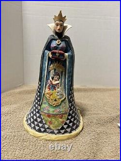 Jim Shore Disney Wicked Double Sided Evil Queen /Old Hag Snow White. Flawed