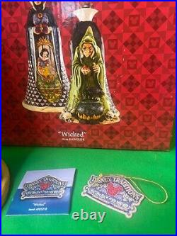 Jim Shore EVIL QUEEN & OLD HAG Figurine WICKED Disney Traditions LE Box & Tags