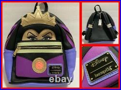 LOUNGEFLY / DISNEY Evil Queen Faux Leather Mini Backpack Mint Condition NWT