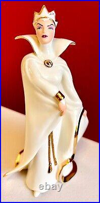 Lenox Disney Snow White The Empress Of Evil Figurine 24 K Gold & Ivory withBOX