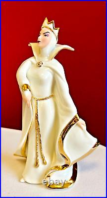 Lenox Disney Snow White The Empress Of Evil Figurine 24 K Gold & Ivory withBOX