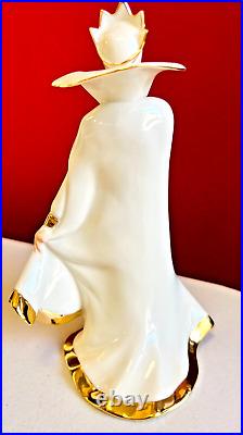 Lenox Disney Snow White The Empress Of Evil Figurine 24 K Gold & Ivory withBOX