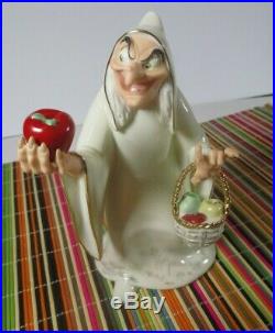 Lenox Disney showcase snow white try an apple dearie figurine evil queen hag