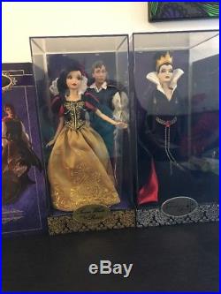 Limited Edition Disney Snow White Prince Charming And Evil Queen Dolls