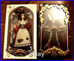 Lot of 2 Disney Store Snow White And Evil Queen Limited Edition Doll 17