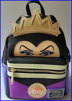 Loungefly Disney Evil Queen Mini Backpack Bag Cosplay Snow White Villains NEW