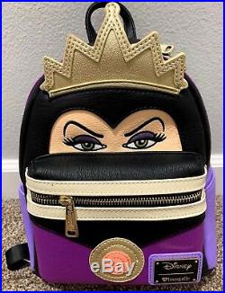 Loungefly Disney Evil Queen Snow White Villain Backpack + Matching Zipped Wallet