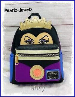 Loungefly Disney Snow White Evil Queen Cosplay Mini Backpack NWT