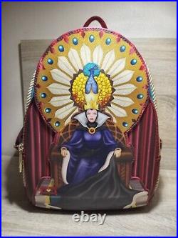 Loungefly Disney Snow White Evil Queen Throne Mini Backpack And Matching Wallet