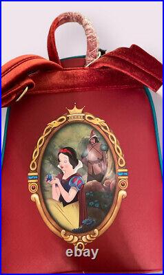 Loungefly Disney Snow White Evil Queen on Peacock Throne Mini Backpack/Wallet