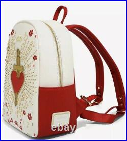 Loungefly Disney Snow White Heart Box Mini Backpack NWT Boxlunch Exclusive