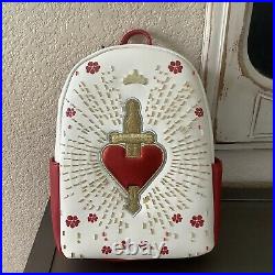 Loungefly Disney Snow White Heart Dagger Box Evil Queen Mini Backpack New HTF