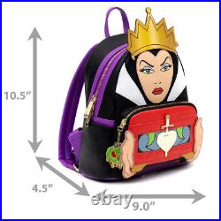 Loungefly Disney Snow White & Seven Dwarfs Evil Queen Cosplay Mini Backpack